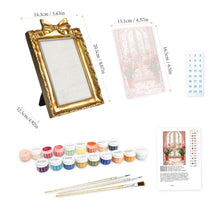 Cargar imagen en el visor de la galería, Mini Pintar por números con marco - Ventana florecida