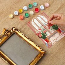 Cargar imagen en el visor de la galería, Mini Pintar por números con marco - Ventana florecida