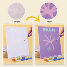 Cargar imagen en el visor de la galería, Mini Pintar por números 15x20cm (6 piezas) - Paraíso Costero: Playa Moderna