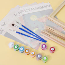 Cargar imagen en el visor de la galería, Mini Pintar por números 15x20cm (6 piezas) - Serie Arte Mixología de Bar Moderno 2