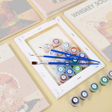 Cargar imagen en el visor de la galería, Mini Pintar por números 15x20cm (6 piezas) - Serie Arte Mixología de Bar Moderno 2