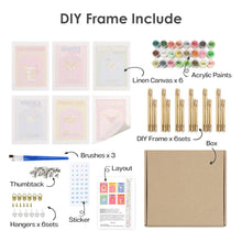 Cargar imagen en el visor de la galería, Mini Pintar por números 15x20cm (6 piezas) - Serie Arte Mixología de Bar Moderno 4