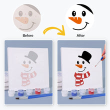 Cargar imagen en el visor de la galería, Mini Pintar por números 15x15cm (4 piezas) - Iconos Clásicos de Navidad 1