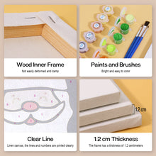 Cargar imagen en el visor de la galería, Mini Pintar por números 15x15cm (4 piezas) - Iconos Clásicos de Navidad 1