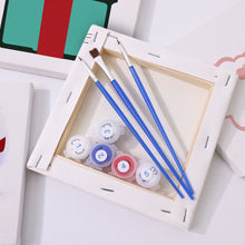 Cargar imagen en el visor de la galería, Mini Pintar por números 15x15cm (4 piezas) - Iconos Clásicos de Navidad 2
