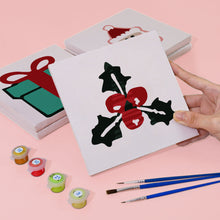Cargar imagen en el visor de la galería, Mini Pintar por números 15x15cm (4 piezas) - Iconos Clásicos de Navidad 2
