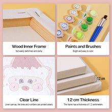 Cargar imagen en el visor de la galería, Mini Pintar por números 15x15cm (4 piezas) - Iconos Clásicos de Navidad 2