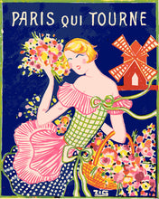 Cargar imagen en el visor de la galería, Pintar por numeros Figured'Art - Cartel Moulin Rouge - París que gira