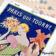 Cargar imagen en el visor de la galería, Cartel Moulin Rouge - París que gira