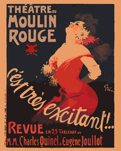 Cargar imagen en el visor de la galería, Pintar por numeros Figured'Art - Cartel Moulin Rouge - Es muy emocionante