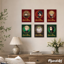 Cargar imagen en el visor de la galería, Mini Pintar por números 15x20cm (6 piezas) - Retratos de Harry Potter