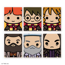 Cargar imagen en el visor de la galería, Mini Pintar por números 15x20cm (6 piezas) - Rostros Chibi de Harry Potter Figured'Art