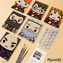 Cargar imagen en el visor de la galería, Mini Pintar por números 15x20cm (6 piezas) - Rostros Chibi de Harry Potter