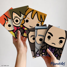 Cargar imagen en el visor de la galería, Mini Pintar por números 15x20cm (6 piezas) - Rostros Chibi de Harry Potter