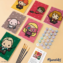Cargar imagen en el visor de la galería, Mini Pintar por números 15x20cm (6 piezas) - Colección Chibi de Harry Potter