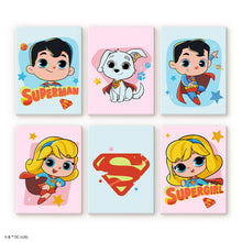 Cargar imagen en el visor de la galería, Mini Serie Pintar por números 15x20cm (6 piezas) - Superman y Supergirl Figured'Art