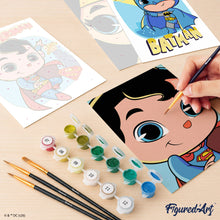 Cargar imagen en el visor de la galería, Mini Serie Pintar por números 15x20cm (6 piezas) - Justice League - Más Tierna que Nunca