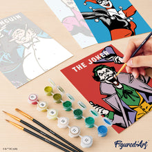 Cargar imagen en el visor de la galería, Mini Serie Pintar por números 15x20cm (6 piezas) - Los Villanos del Universo DC