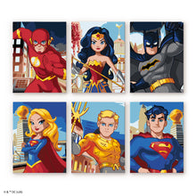Cargar imagen en el visor de la galería, Mini Serie Pintar por números 15x20cm (6 piezas) - Los Héroes de la Justice League Figured'Art