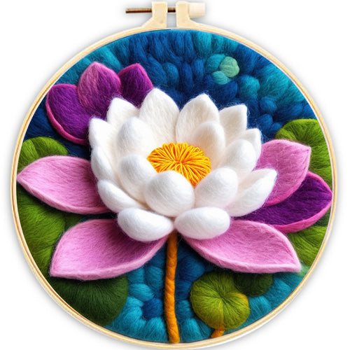 Kit de needle felting - Lirio de Agua Bonito