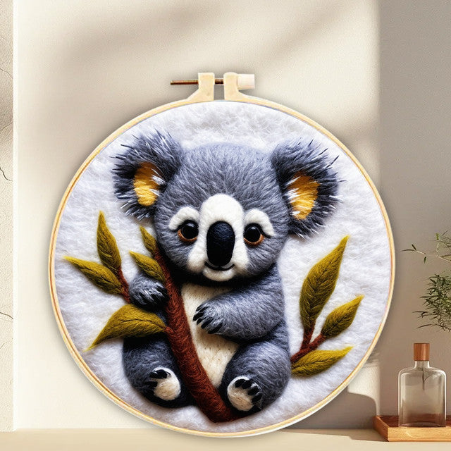 Kit de needle felting - Koala en una rama