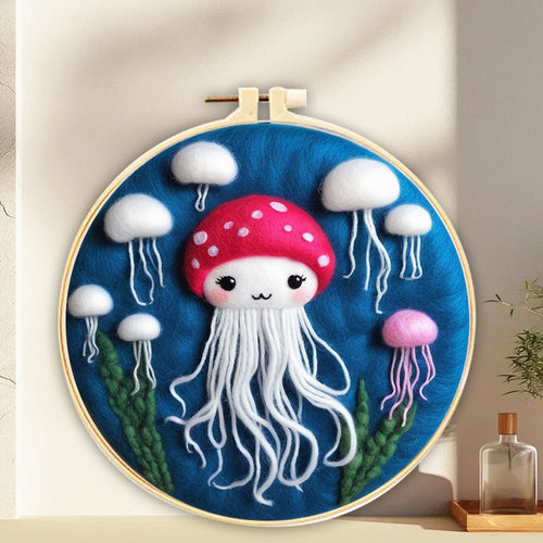 Kit de needle felting - Medusa Bebé Honguito