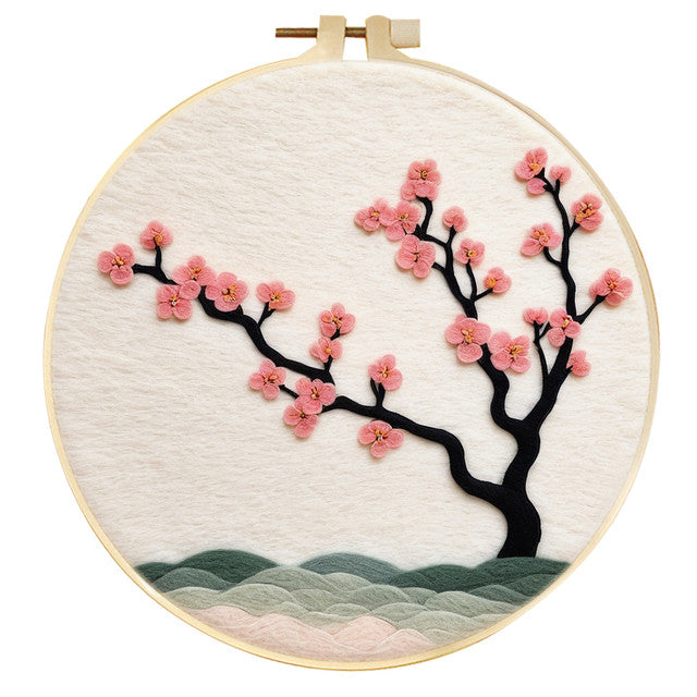 Kit de needle felting - Árbol joven de cerezo