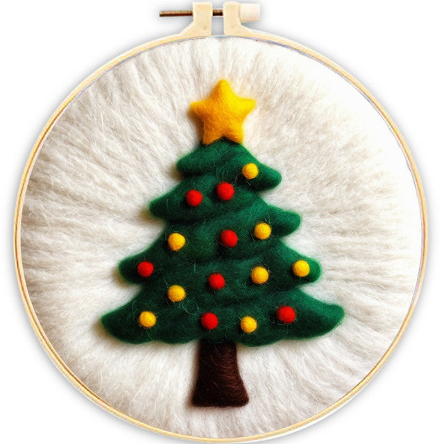 Kit de needle felting - El árbol de Navidad