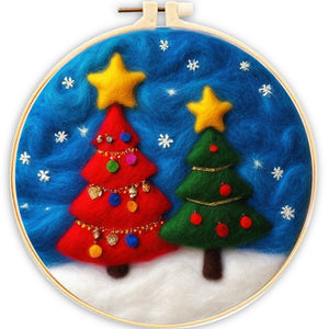 Kit de needle felting - Noche de Navidad