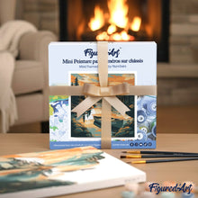 Cargar imagen en el visor de la galería, Mini Pintura por Números 20x20cm con bastidor - Amigos navideños