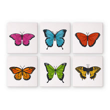 Cargar imagen en el visor de la galería, Mini Pintar por números 15x15cm (6 piezas) - Mariposa Colorida