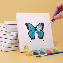 Cargar imagen en el visor de la galería, Mini Pintar por números 15x15cm (6 piezas) - Mariposa Colorida