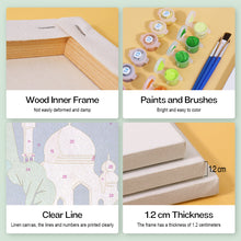 Cargar imagen en el visor de la galería, Mini Pintar por números 15x20cm (6 piezas) - Sueños Mediterráneos