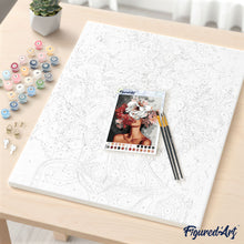 Cargar imagen en el visor de la galería, Pintar Por Números - Flores Y Pájaros Sala De Estar - Figuredart - Animales Pájaros