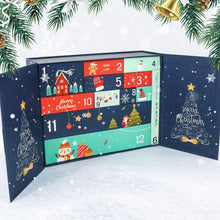 Cargar imagen en el visor de la galería, Pintura por números Calendario de Adviento 2025 - Feliz Navidad (Azul - 12 cajas)