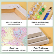 Cargar imagen en el visor de la galería, Mini Pintar por números 15x20cm (6 piezas) - Animales Abstractos Coloridos