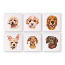 Cargar imagen en el visor de la galería, Mini Pintar por números 15x15cm (6 piezas) - Perros Lindos