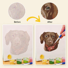 Cargar imagen en el visor de la galería, Mini Pintar por números 15x15cm (6 piezas) - Perros Lindos