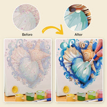 Cargar imagen en el visor de la galería, Mini Pintar por números 15x15cm (6 piezas) - Escenas de Playa Románticas