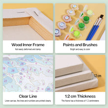 Cargar imagen en el visor de la galería, Mini Pintar por números 15x15cm (6 piezas) - Escenas de Playa Románticas