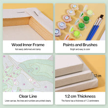 Cargar imagen en el visor de la galería, Mini Pintar por números 15x20cm (4 piezas) - Kit Artístico Primavera Verano Otoño Invierno