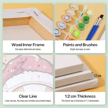 Cargar imagen en el visor de la galería, Mini Pintar por números 15x15cm (6 piezas) - Perros de Navidad en Tazas