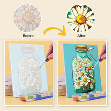 Cargar imagen en el visor de la galería, Mini Pintar por números 15x20cm (6 piezas) - Serie Botellas de Vidrio Mágicas