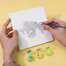 Cargar imagen en el visor de la galería, Mini Pintar por números 15x15cm (6 piezas) - Bonsái Estacional