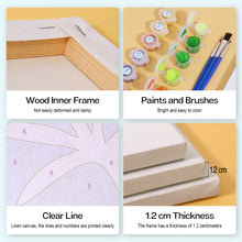 Cargar imagen en el visor de la galería, Mini Pintar por números 15x15cm (6 piezas) - Bonsái Estacional