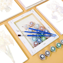 Cargar imagen en el visor de la galería, Mini Pintar por números 15x20cm (6 piezas) - Viaje Floral