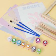 Cargar imagen en el visor de la galería, Mini Pintar por números 15x15cm (6 piezas) - Serie Postres Dulces 1