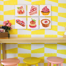 Cargar imagen en el visor de la galería, Mini Pintar por números 15x15cm (6 piezas) - Serie Postres Dulces 1