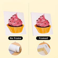 Cargar imagen en el visor de la galería, Mini Pintar por números 15x15cm (6 piezas) - Serie Postres Dulces 1