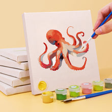 Cargar imagen en el visor de la galería, Mini Pintar por números 15x15cm (6 piezas) - Serie Criaturas del Océano